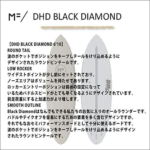 【Mick Fanning】 DHD ブラックダイアモンド 6'10 2023年モデル ミックファニング ソフトボード DHD BLACK DIAMOND