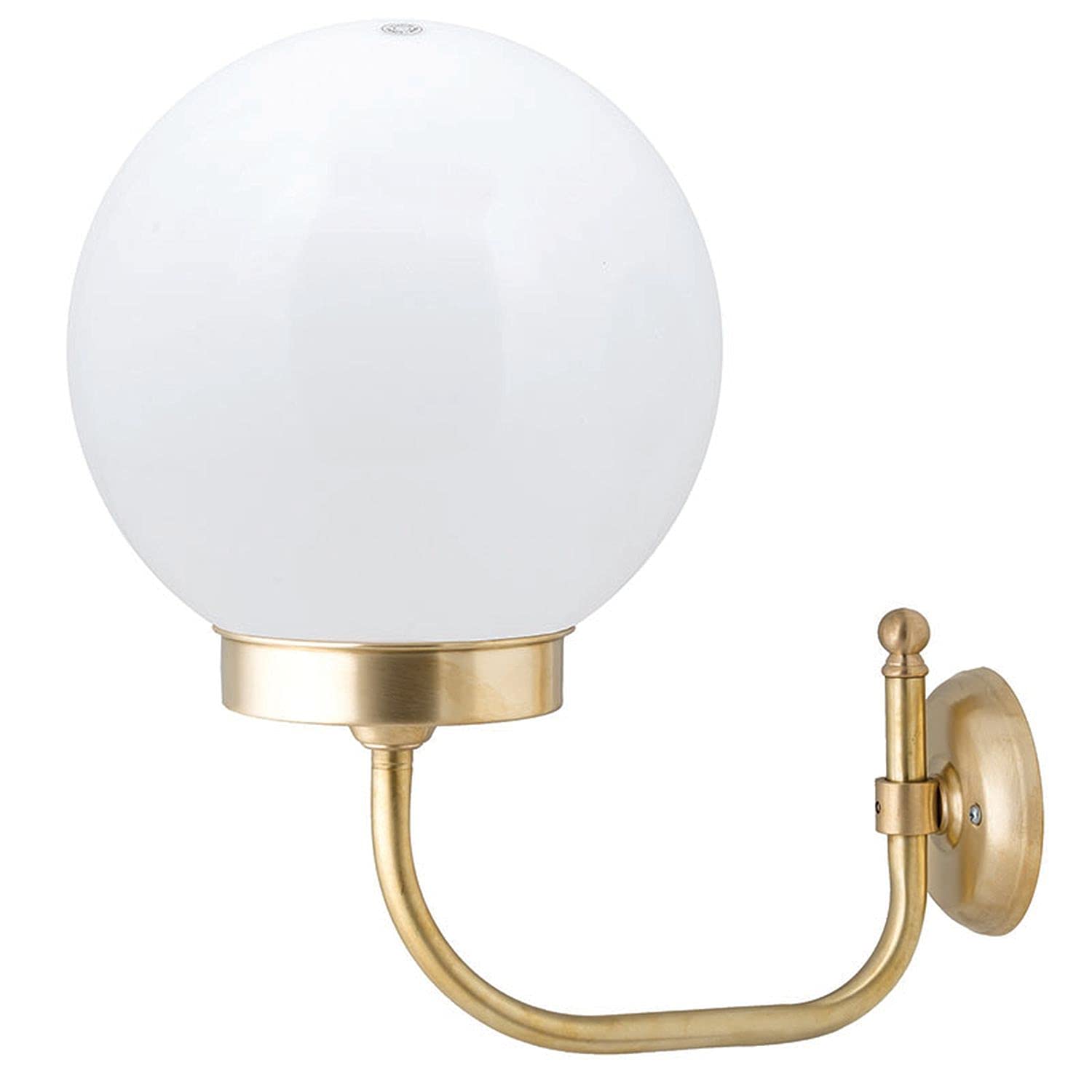 Außenleuchte Weiß aus Messing IP43 E27 edel rostfrei Premium Wandlampe Hof Haustür Terrasse