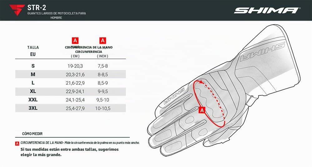 SHIMA STR-2 Guantes Moto Hombre - Guantes Touchscreen, Verano, Sport de Cuero con Protector Nudillos de Carbono, Deslizador Palma y Dedos, Palma Reforzada (Fluo, L)