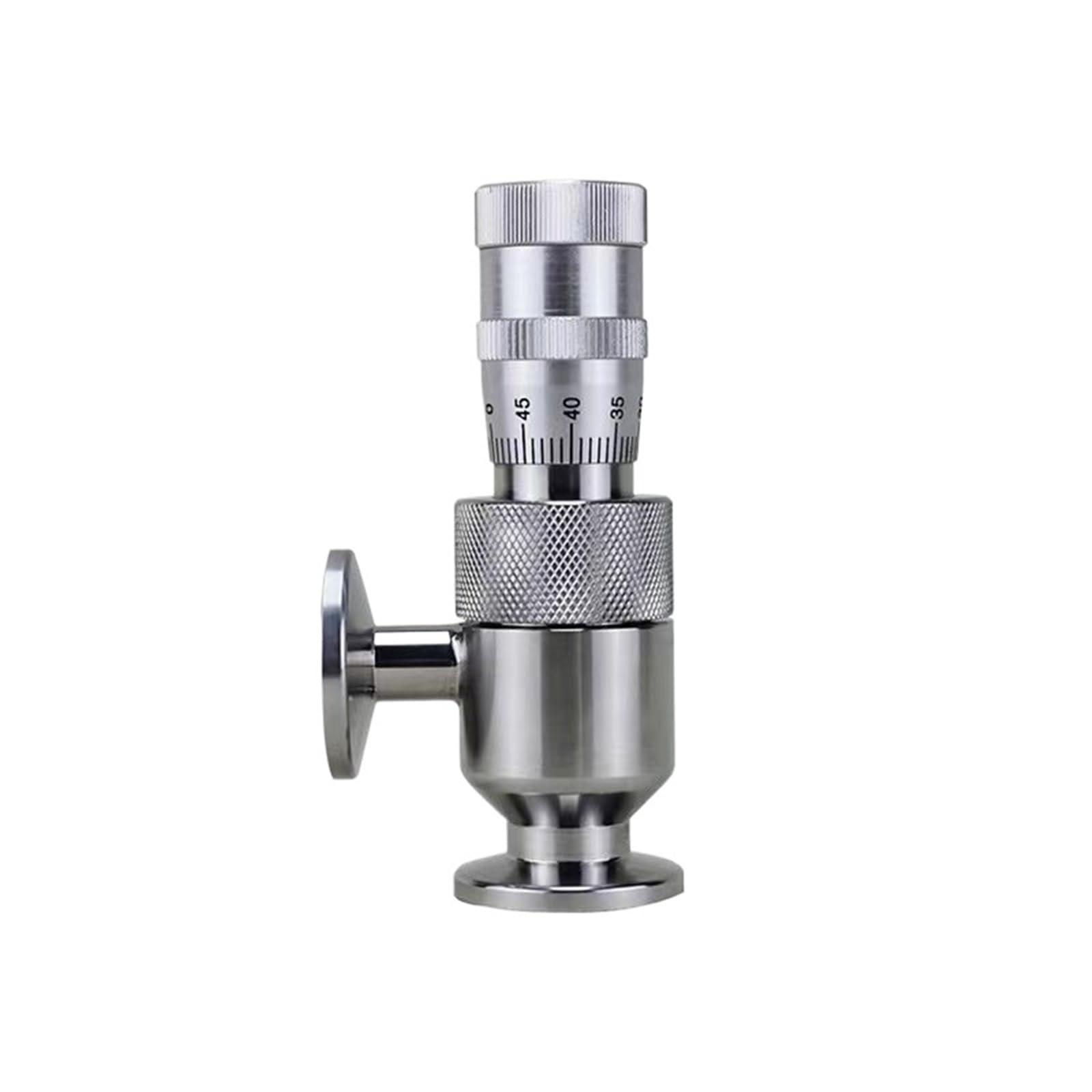 KF16 CF16 Hochvakuum-Nadelventil, Mikro-Dosier-Durchflussregler for Wasser, Gas und Öl, Edelstahl 304(KF16)