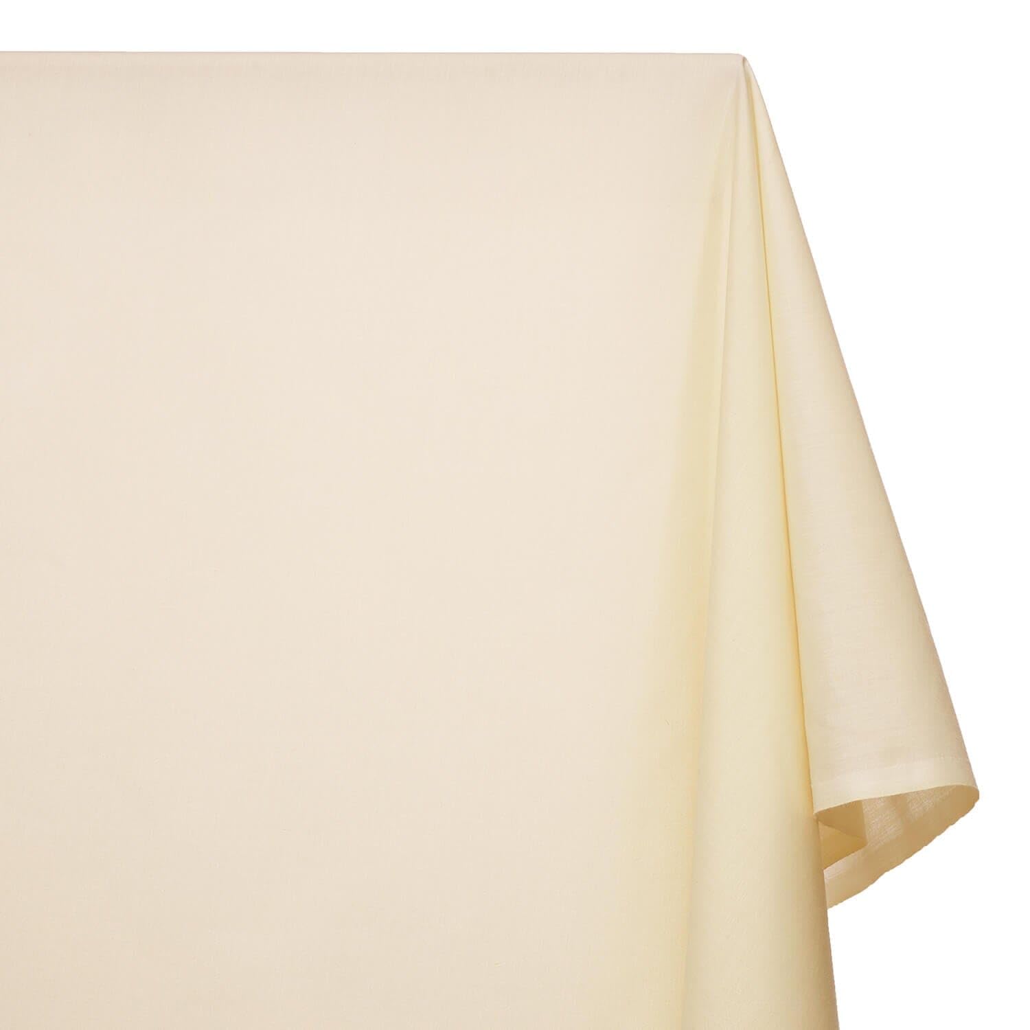 Cotton Polyester Broadcloth (44/45 Inch) Plain Weave Fabric by The Yard - for Sewing Fashion Apparel, Decor, & More (Beige, 1 Yard)
