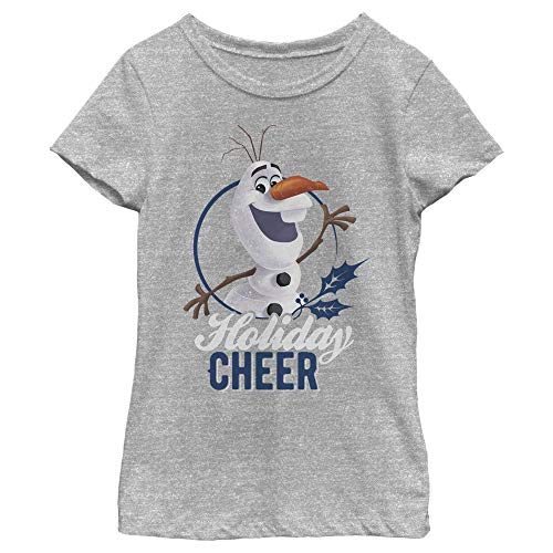 Fifth Sun Frozen Holiday Cheer Girl's Heather Crew Tee