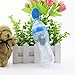 Gaodear Soft Silicone Baby Food Feeder Squeeze Bottle for Solid Food with Dispensing Spoon (Blue, 90ml)