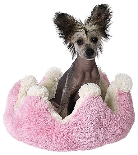 Tommi 01032 Prinzessin Hundebett, rosa/weiß
