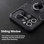 51tvHzITYPL. SS150 CloudValley-Compatible-with-iPhone-12-Pro-Max-Case-with-Camera-Cover-Kickstand-Slide-Lens-Cover-Built-in-360-Rotate-Ring-Stand-Black-Armor-Style-Impact-Resistant-Shockproof-Full-Protect