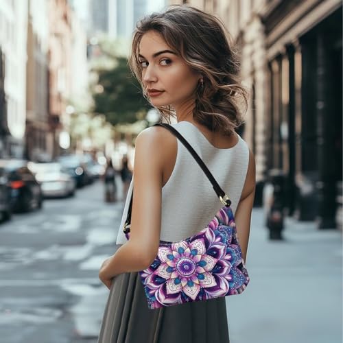 Image of Handbag for Women Leather Underam Shoulder Bag with Zipper Fashion Work Purse Waterproof Travel Wallet