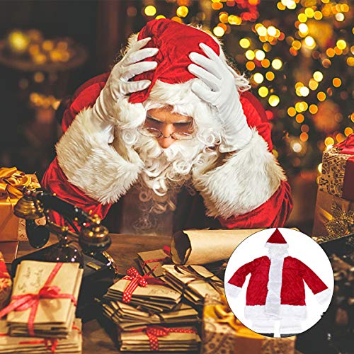 Abaodam Fantasia de Natal para cosplay, fantasia de Papai Noel para adultos, roupa de cosplay usada
