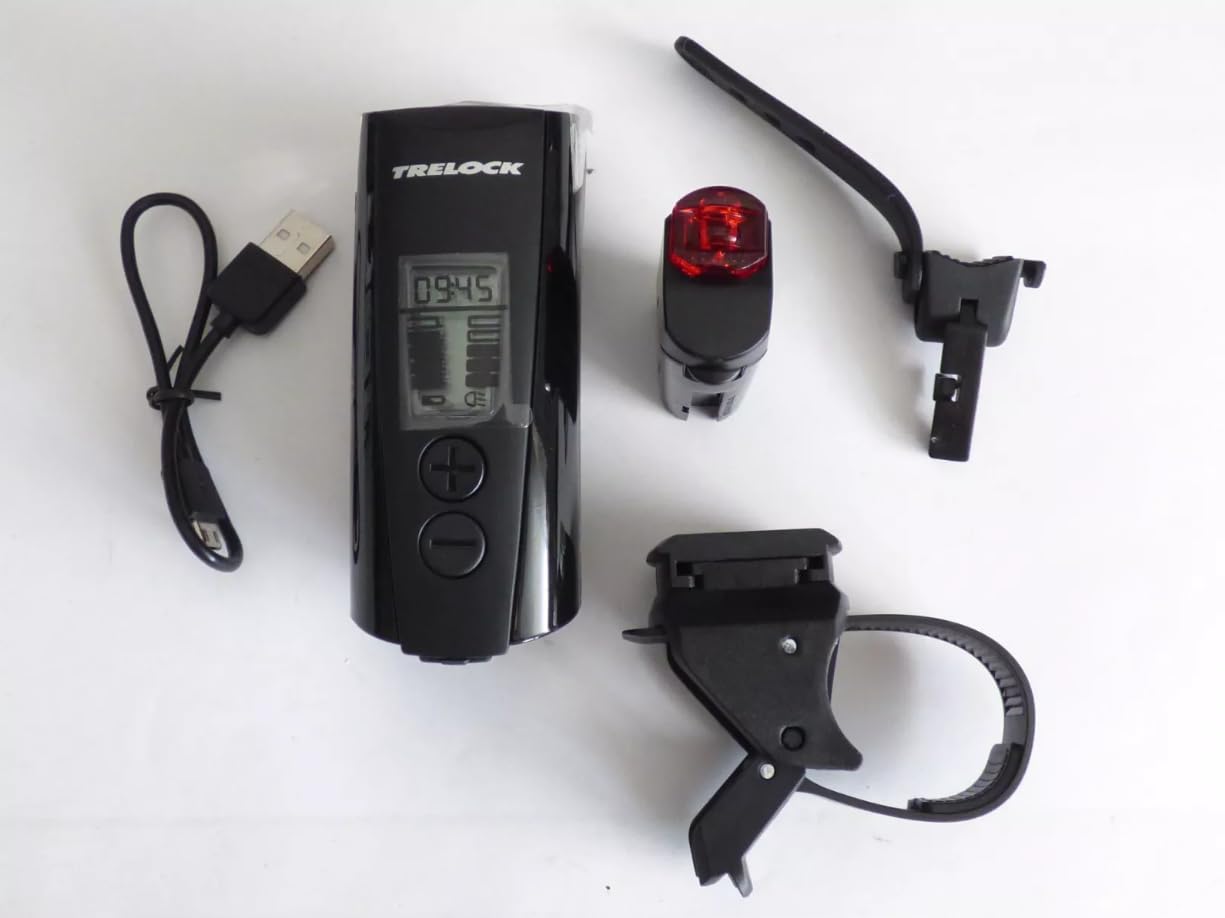 TRELOCK LED Beleuchtungsset LS 950 ION Control - LS 720 REEGO/StVZO / 70 Lux/USB