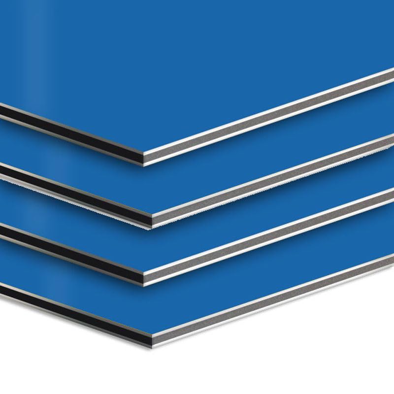 BPA18 Pieces, 3Mm Acp Diy Square, 45 x 45 Cm Blue