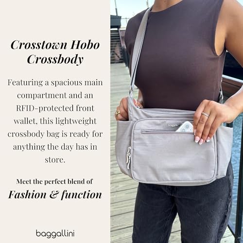 Image of Baggallini womens Crosstown Hobo Crossbody