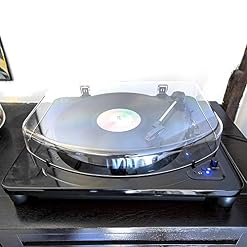 Audio Air LP Vinyl Record Player, Haute Qualité 3 Vitesse Turntable, (33 1/3 et 45,78 RPM), système Multiple Compatible - Les Beatles, Paul McCartney, John Lennon, RIngo Starr, George Harrison Audio Air LP Vinyl Record Player, Haute Qualité 3 Vitesse Turntable, (33 1/3 et 45,78 RPM), système Multiple Compatible – Image 3