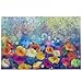 CaTaKu Casse-tête en forme de fleur de coquelicot arc-en-ciel - 500 pièces - Puzzles éducatifs en bois - Jeu amusant pour garçons et filles