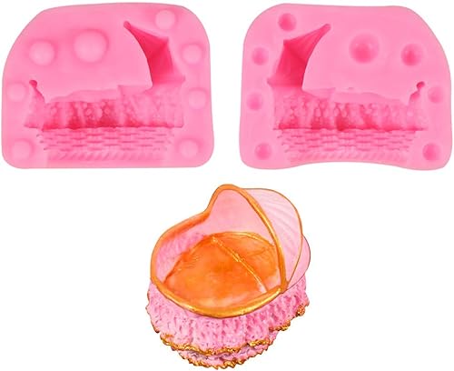 Miniatura 5 de 3D hecho punto bebé zapatos de silicona fondant moldes pastel hornear herramienta de decoración de pasteles sugarcraft DIY molde vela jabón arcilla