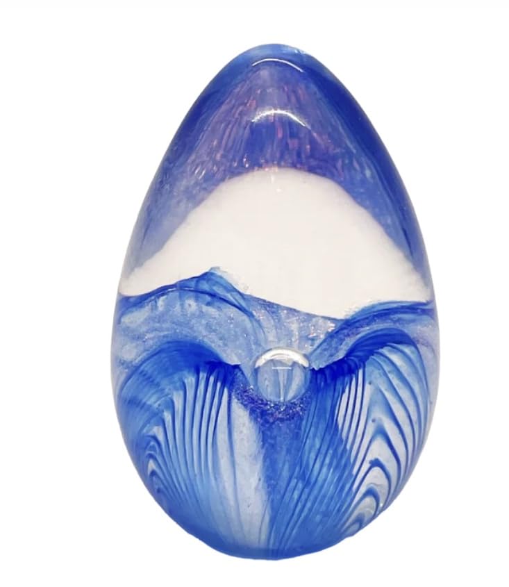 Glass Eye Studio ペーパーウェイト ガラス球 青紫色 Amazon.com