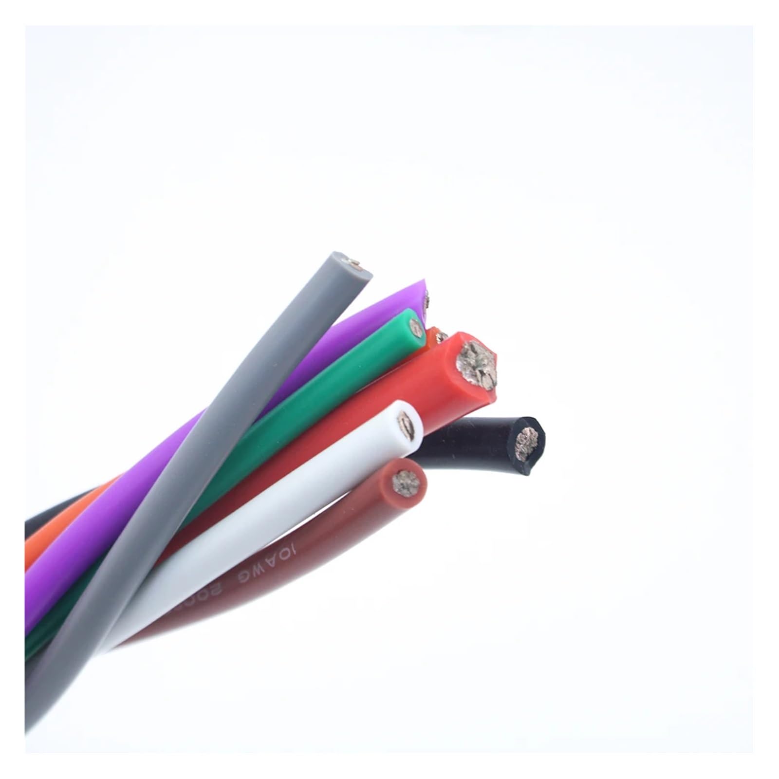 Alambre y cable de silicona 10AWG 12AWG 14AWG 16AWG 18AWG 20AWG 2,5 mm 0,75 milímetros cuadrados(Red black,15 AWG 1.5mm)