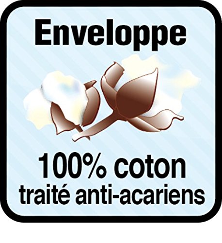 Blanrêve Cuscino Cilindrico Anti Acari Aegis 90 Cm...