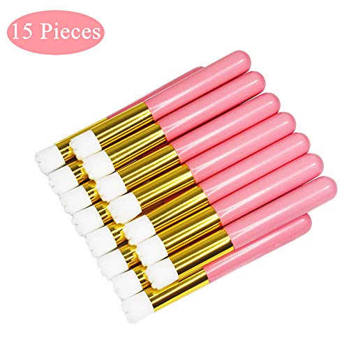 15 Pieces Nose Pore Cleaning Brush Eyelash Cleanser Brushes Blackhead Remover Nose Deep Cleaning Brushes Eyelash Extension Eyebrow Facial Cleansing Brushes