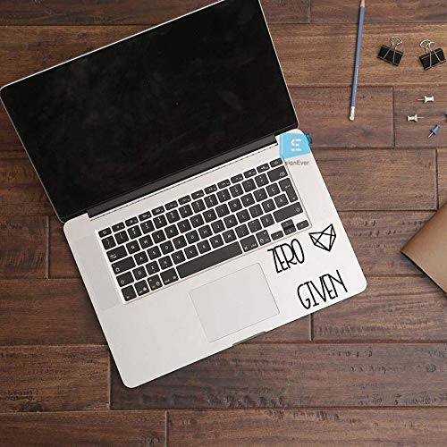 SIGN EVER Zero Fox Given Inspirational Stickers for Laptop Trackpad 15.6 14 13 Inches and All Models Laptop Stickers L x H 6.00 cm x 5.50 cm Pack of 2