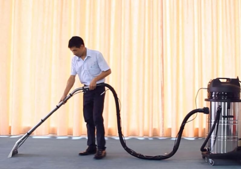 40L/11gal Commercial Carpet Cleaning Machine, 3 in 1 Professional Upholstery Cleaner Machine for Wet Dry 1034W Carpet Extractor Vacuuming and Water for Sofa Curtain, Sent in 2 Packages