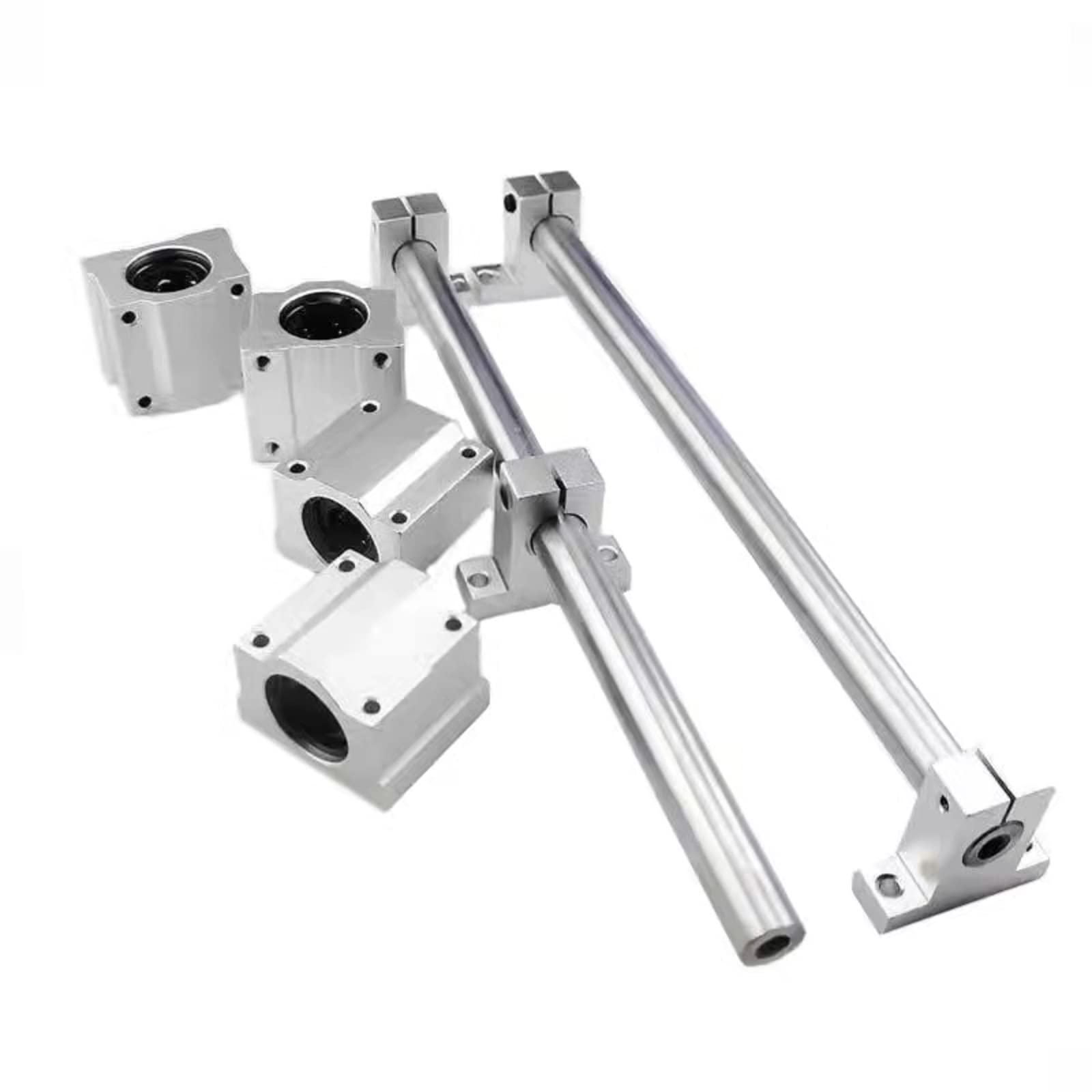 Lot De 4 Paliers Linéaires à Billes SC8UU CNC - Diamètre 8 Mm, Longueur 34,5 Mm - Mouvement Ultra Fluide