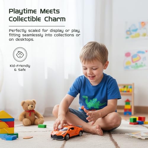 Image of Amazon Brand - Metal Die Cast 1:37 Bug | Orange | Collectible & Durable