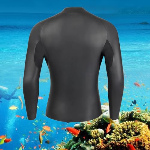 Camiseta de buceo TOVCHEI neopreno super elástico 3mm con cremallera frontal manga larga miniatura 3