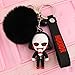 CEMMY XU Women Men Halloween Keychain Horror Movie Keychains Small Bell for Party Favor Key-297