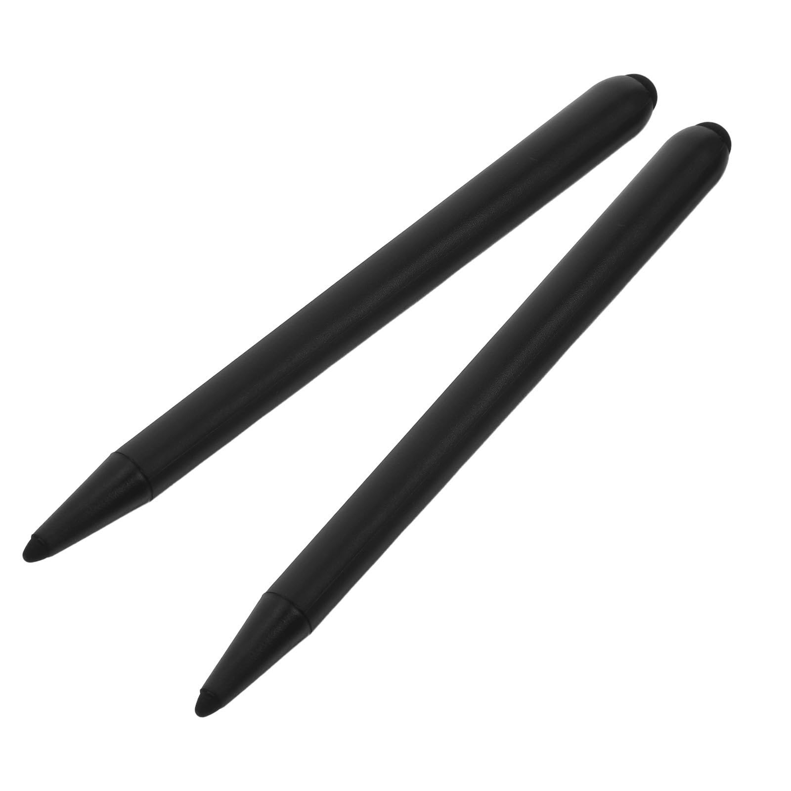 Stilo per Lavagna Elettronica, Penna Touch Screen 2 Pezzi, Nero, Design Doppia Punta, Abs, per Riunioni Aziendali