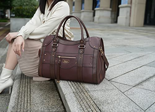 MKF Collection Duffle Bag for Women Girls – PU Leather Large Cute Weekender Overnight Sleepover – Carry on Luggage Bag2