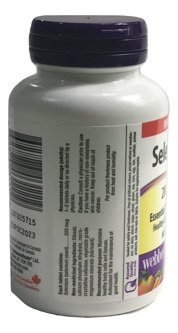 Amazon.com: 2 Bottles x Webber naturals Selenium, 90 Tablets : Health & Household Amazon.com: 2 Bottles x Webber naturals Selenium, 90 Tablets : Health & Household