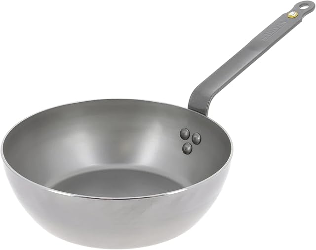 De Buyer Mineral B Element Round Country Frying Pan, 28 cm, Cast Iron, Silver, 57 x 30 x 15.01 cm