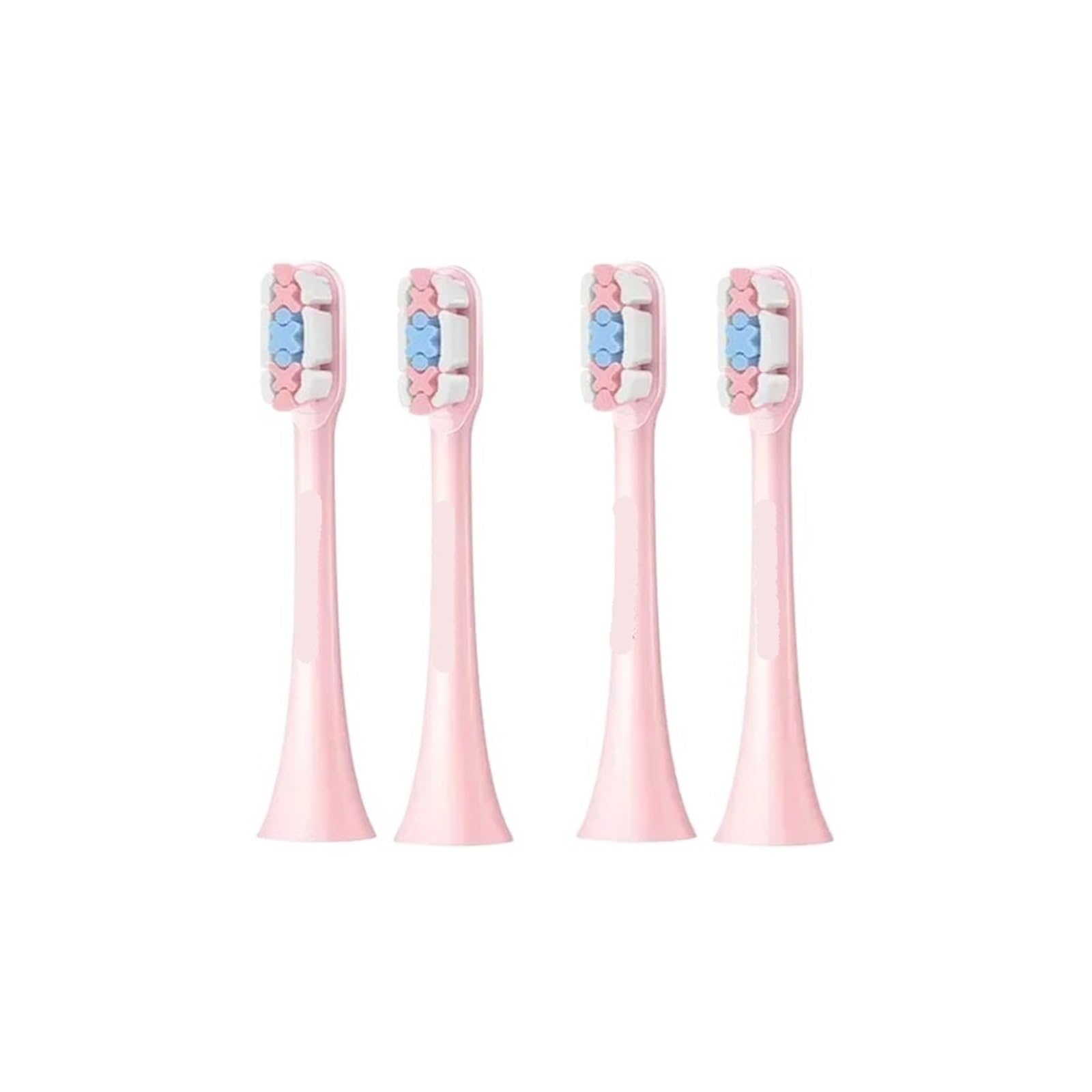 kompatibel mit SOOCAS, X1 X3 X3U X5 Bürstenköpfe | 3D-Design, metallfrei, rostfrei, lebensmittelechte Materialien, 2pcs(4 pcs pink)