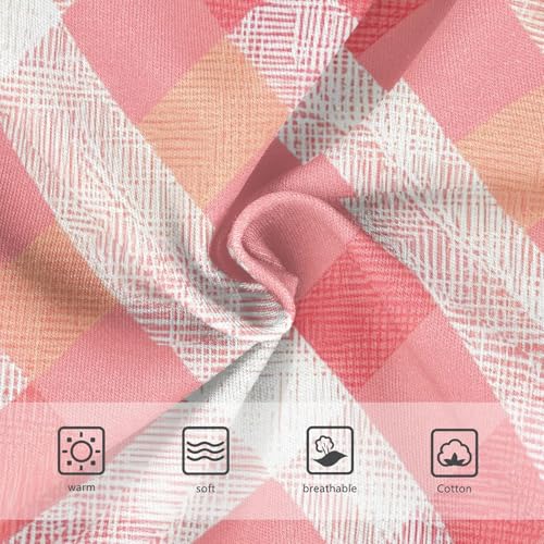 Cotton Toddler Girls Underwear Geometric Plaid Motifs Coral Red Girl Panties Cute Aesthetic Undies Kids Briefs 2t3