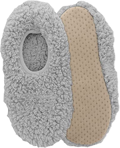 K. Bell Womens Soft and Dreamy Sherpa Slippers, ML, Grey