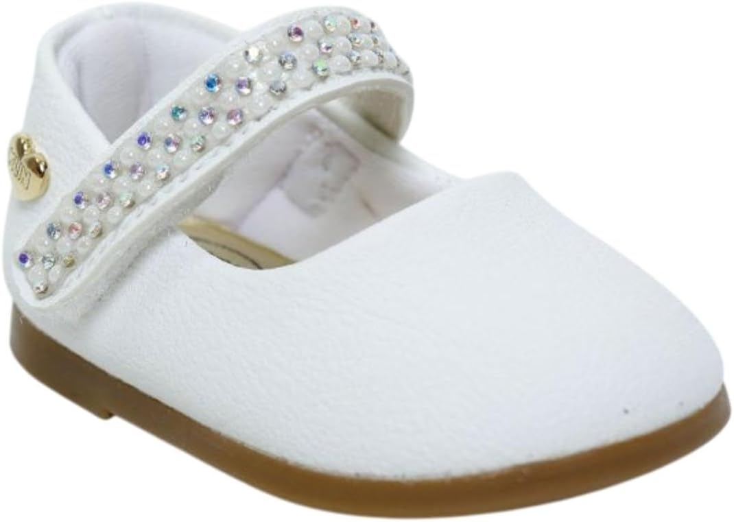 Sapatilha Infantil Klin Princesa Baby Pérolas – Branco