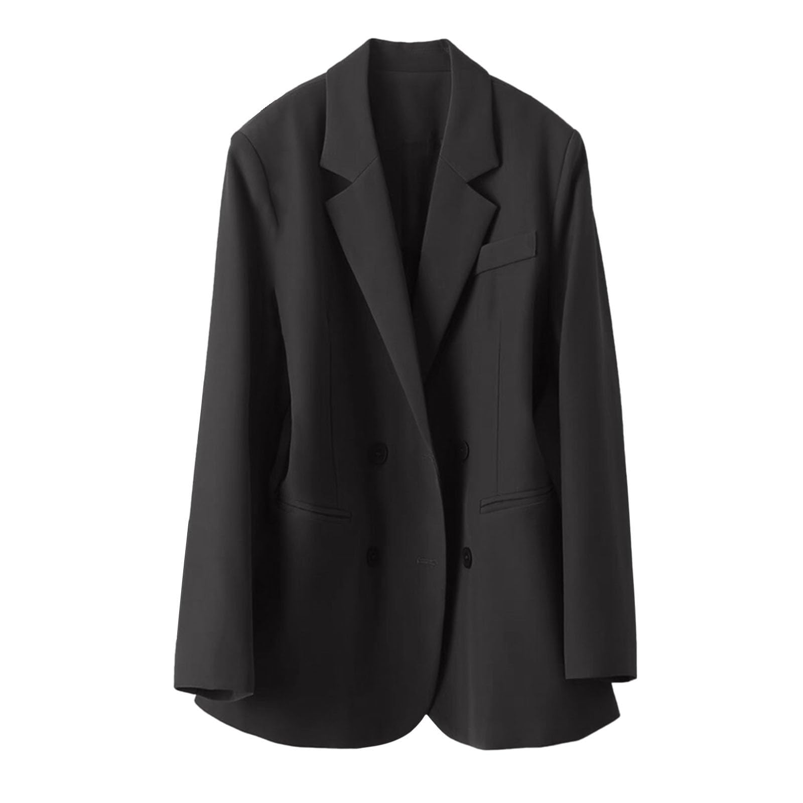 Fall 2025 Blazers for Women Business Casual Long Sleeve Lapel Pockets Dressy Suit Jackets Work Office Clothes