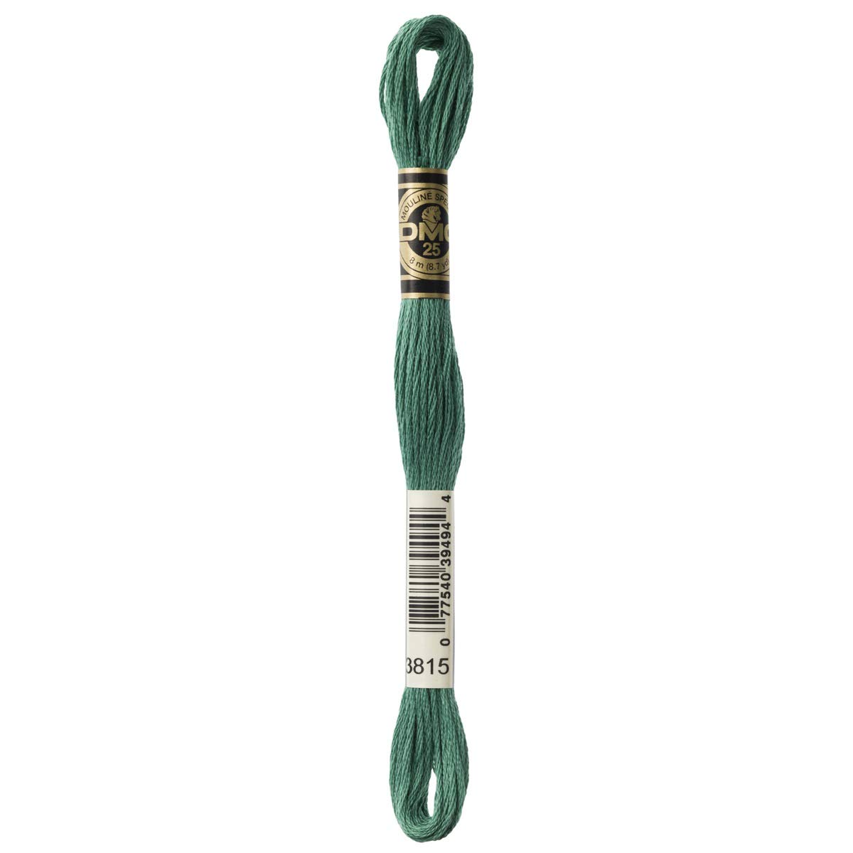 DMC Embroidery Floss Mouline Stranded Cotton Thread for Hand Embroidery and Sewing - Colour No: 3815-4 x 8m Skeins