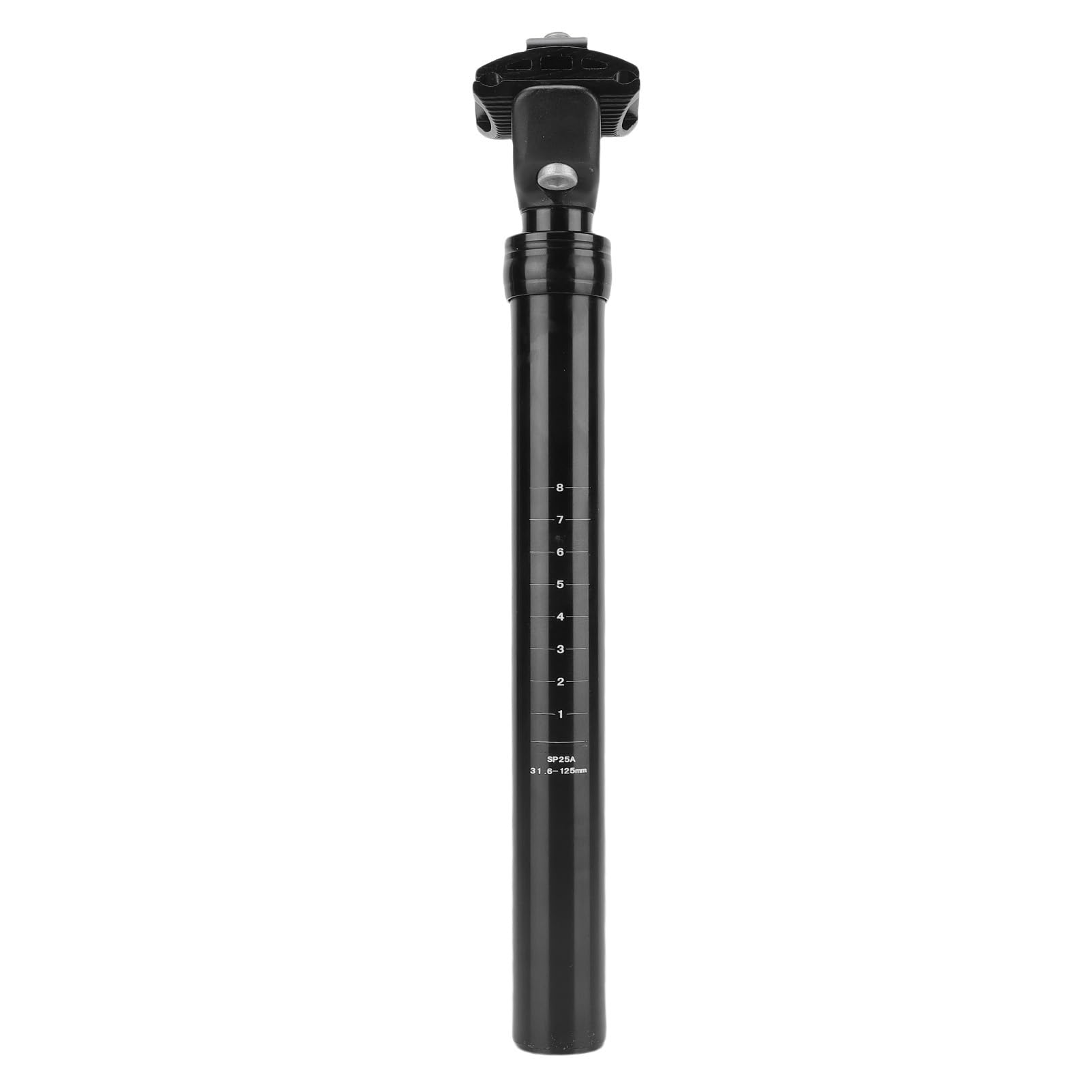 Ausla Reggisella con Sospensione per Bici, in Lega di Alluminio, Ammortizzante, Reggisella da 31,6 Mm, 125 Mm, con Comando Manuale, per Ciclismo su Strada di Montagna