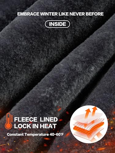 Women's Snow Ski Hiking Pants Waterproof Fleece Lined Softshell Insulated Winter Snowboarding Outdoor Flare Pants2