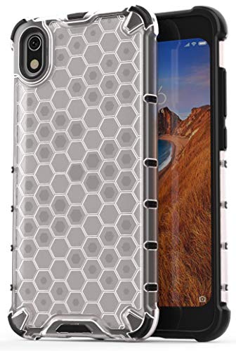 Image of Glasgow Back Case Cover for Mi Redmi 7A Shockproof Military Grade Back Cover - Transparent
