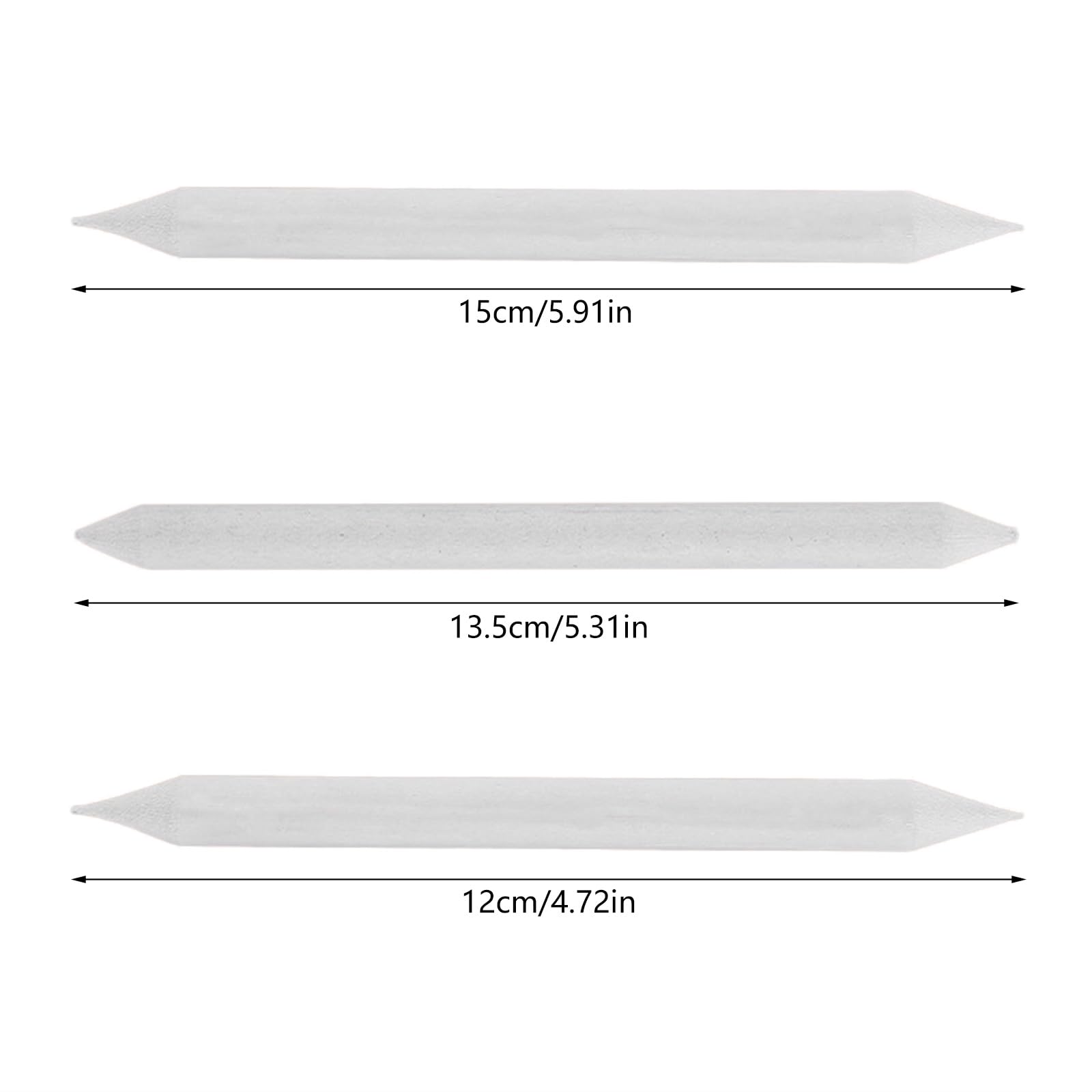 Lot de 3 estompes de papier pour artiste - Mélangeurs d'art pour étudiants, artistes, croquis, dessins, esquisses
