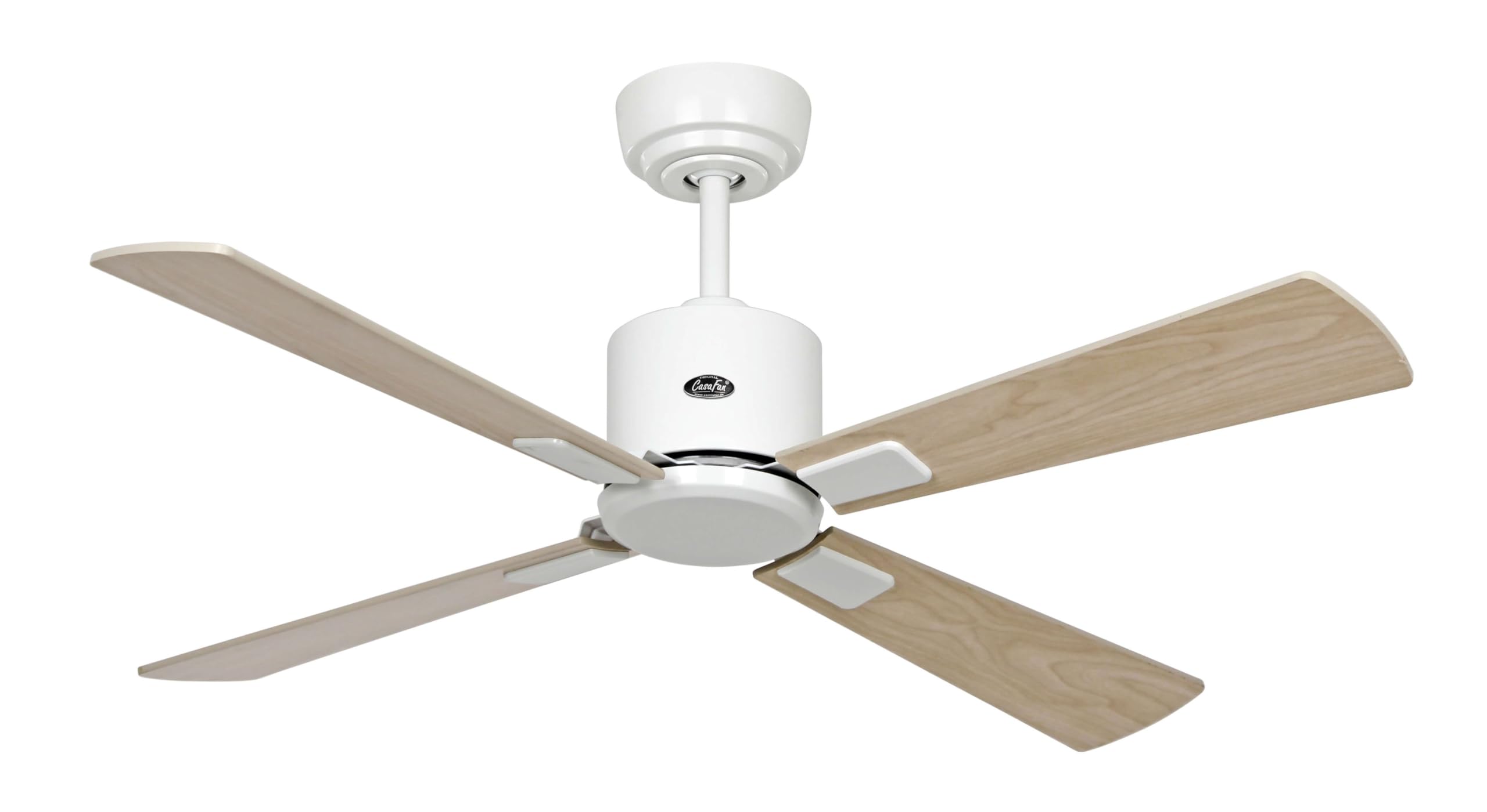 Ventilateur de plafond ECO NEO III CasaFan 103 cm moteur blanc pelles érable hêtre