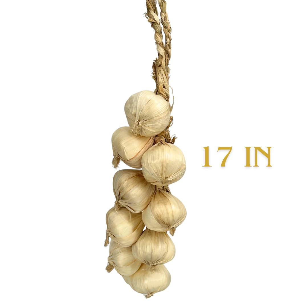 UNCLEJUM Set 2 Aritificial Realistic Onion String, Lifelike Realistic Vegetable Props for Home Kitchen Décor,Photography Props