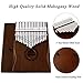 Kalimba Thumb Piano 17 Keys RANMING Mbira Finger Piano Kalimba Gifts for Adults Kids Beginners With Portable Handbag and Tune Hammer Thumb Pianos Finger Harp (Mahogany-Hand Rest-Brown)