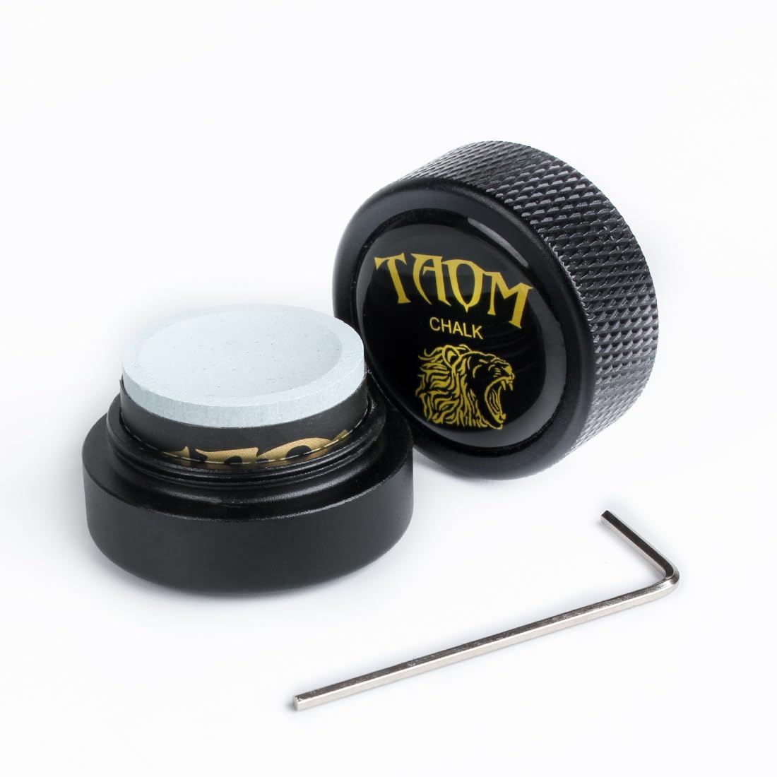 YEUEK TAOM Pool Chalk Holder Round Shaped Practical Tool Billiards Accessories Magnetic Mini Chalk Tip Case Container Round Box Billiards