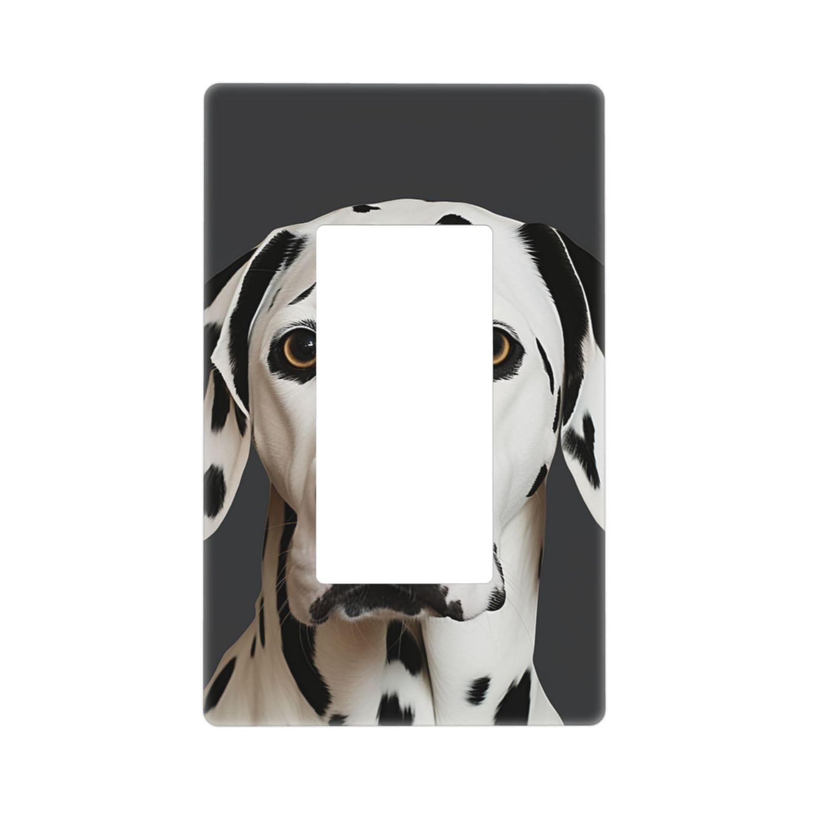 Decorator Wall Plate 1 Gang Light Switch Covers Decorator Receptacle Outlet Covers Dalmatian Wall Plates for Electrical Outlets Plug Cover Single Rocker Switch Plates