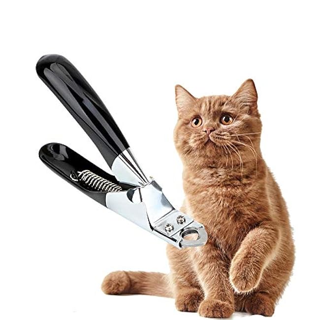 Pet Nail Clipper Pet Products Claw Scissors Stainless Steel Pet Nail Clippers Trimmer Cat Grooming Cat Supplies Cutter 2Pcs Black-jr6LmOAd