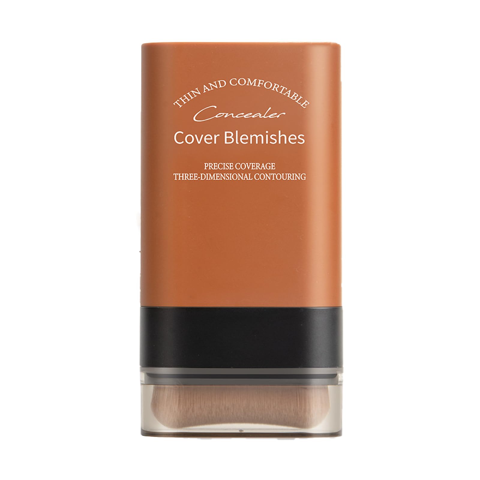 Full Coverage Serum Foundation Concealer Stick Medium Coverage Base Makeup For All Skin Types Built-In Brush Head 01