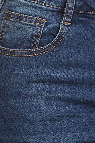 Women's Plus Size Mid Waist Below Knee Length Denim Skirt in a Pencil Silhouette in M. Blue Size 1XL4