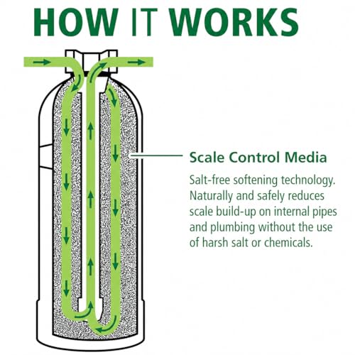 Image of AO Smith Whole House Salt-Free Descaler System - 600K Gallons or 6 Years - Water Conditioner System for City & Well Water Filters - 3 /4 inch Inlet /Outlet - AO-WH-DSCLR